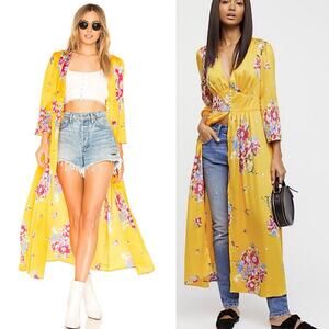 Free People Alexa yellow sun Duster